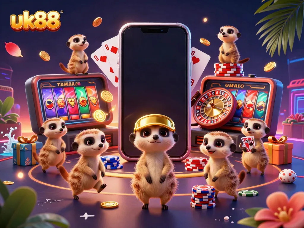 Experience winning strategies at uk88 with dynamic meerkat characters operating a lively casino scene.
