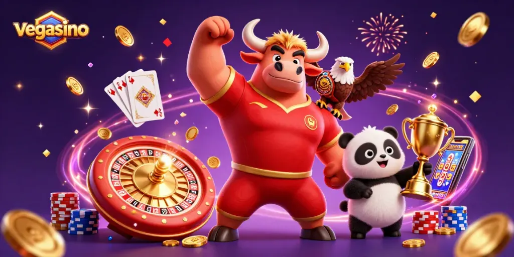 Experience exciting gameplay at vegasino with iconic characters and dynamic casino elements.