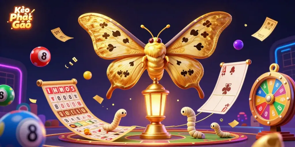 Kèo Phạt Góc visualizes exciting sports betting with vibrant colors, showcasing a dynamic scene filled with lottery balls and betting elements.